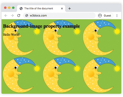 Propriété CSS background-image