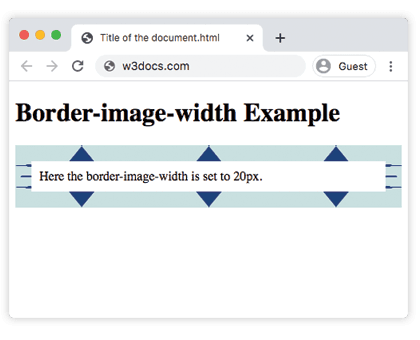 Propriété CSS border-image-width