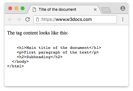 exemple de la balise plaintext