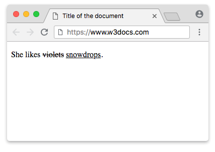 exemple de la balise ins