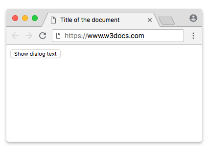 exemple de boîte de dialogue