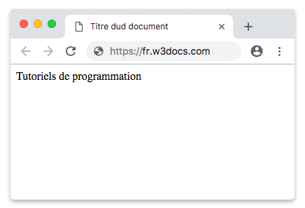 Tutoriels de programmation