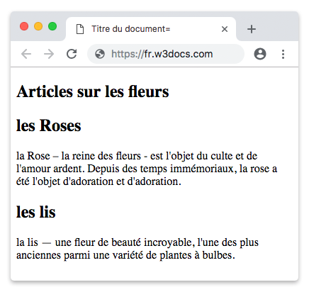 Articles sur les fleurs