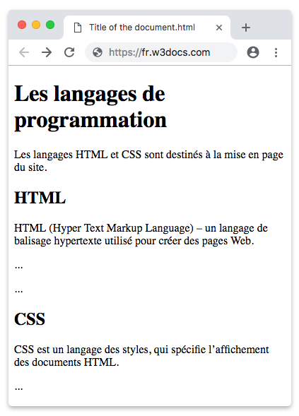 Les langages de programmation