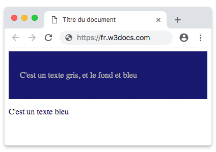 Couleur en HTML