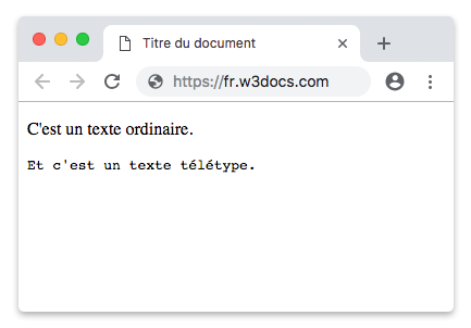 Texte ordinaire