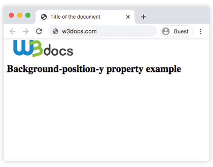 CSS background-position-y haut