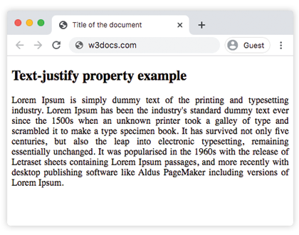 Valeur inter-word de CSS text-justify